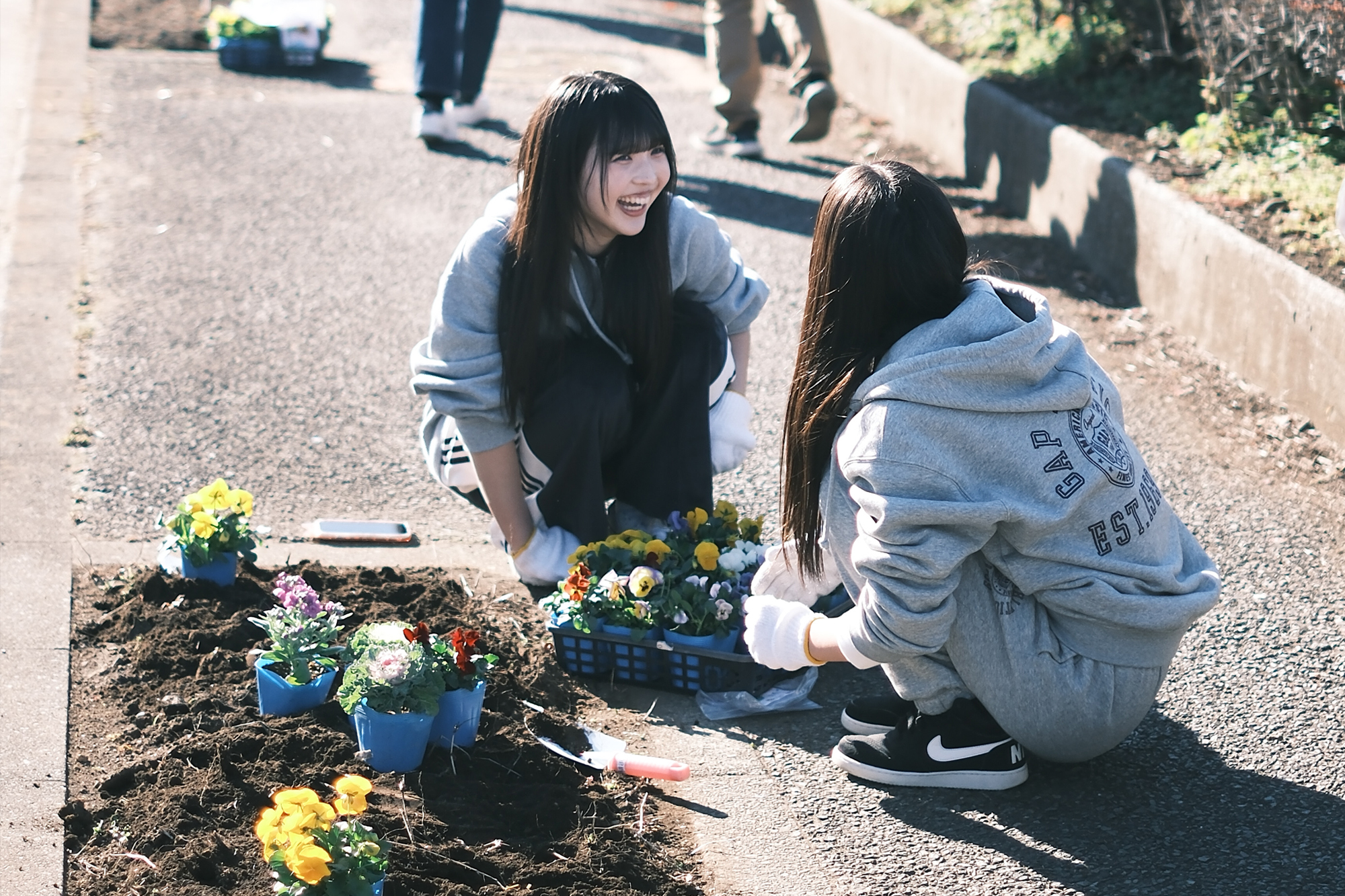 プロジェクトに参加している横浜瀬谷高校の生徒の皆さん